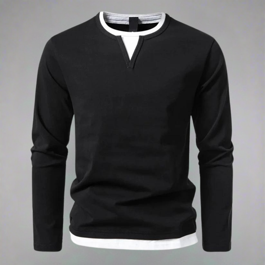 Giancarlo - Maglione a maniche lunghe con scollo a V