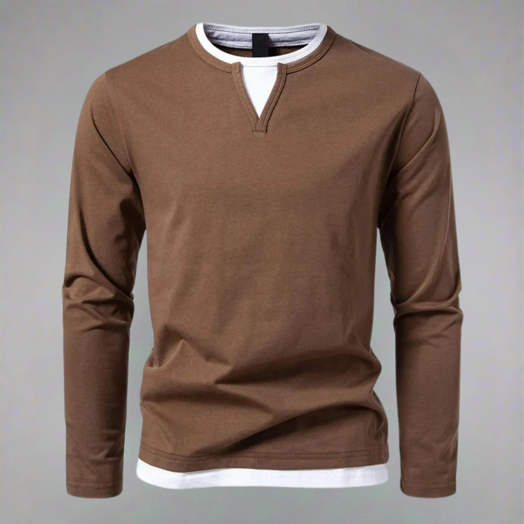 Giancarlo - Maglione a maniche lunghe con scollo a V