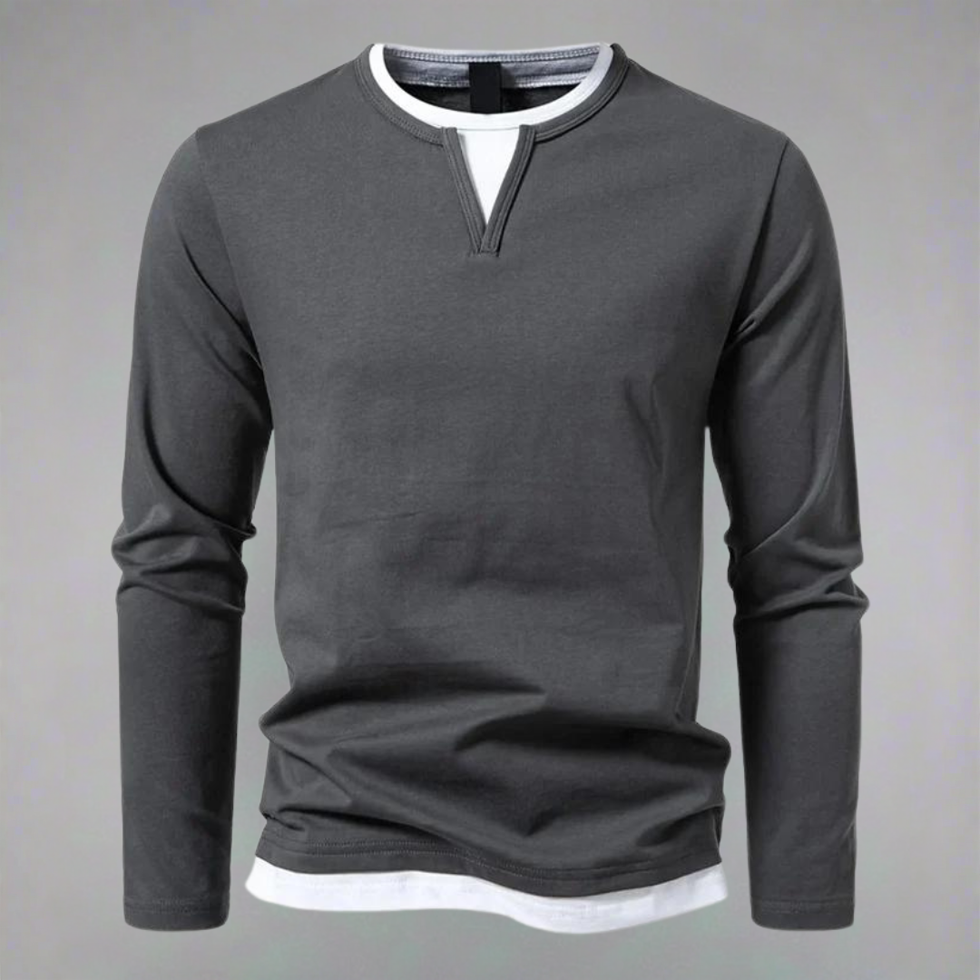 Giancarlo - Maglione a maniche lunghe con scollo a V