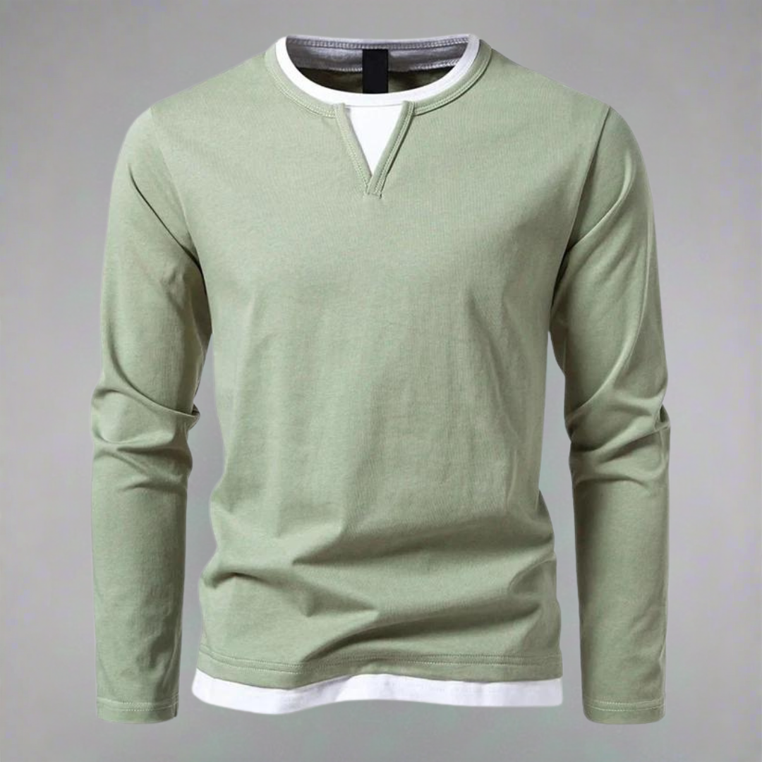 Giancarlo - Maglione a maniche lunghe con scollo a V