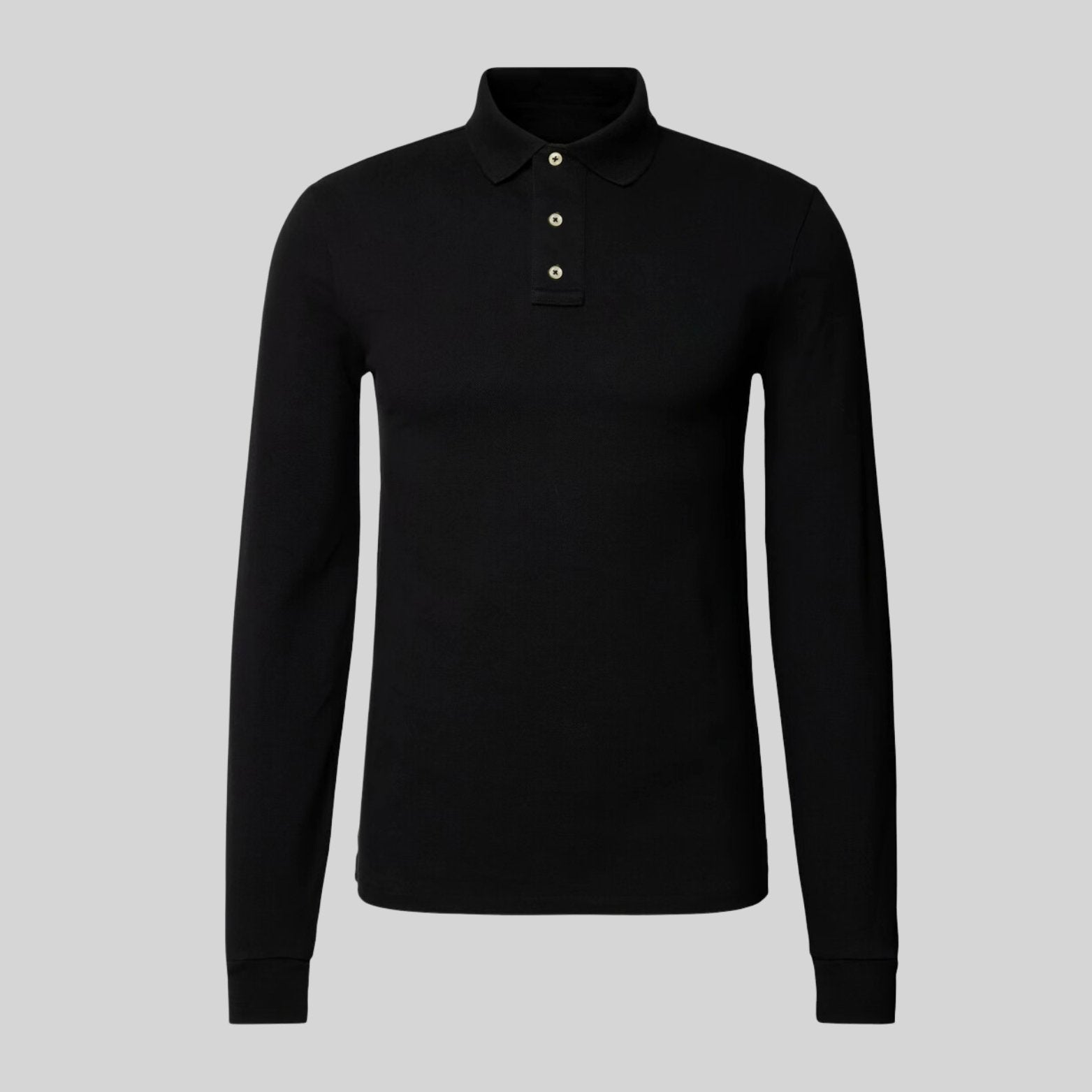 Jannik - Polo casual a maniche lunghe
